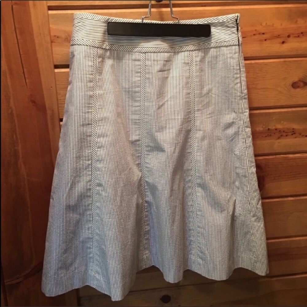Talbots fit & flare striped skirt Sz 4